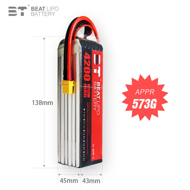 4200mAh  6S  22.2V /65C/