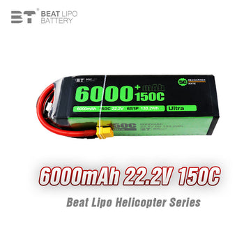 6000mAh  6S  22.2V /150C/