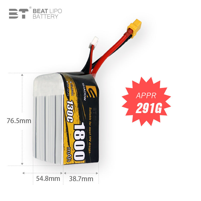 1800mAh  6S  22.2V /130C/