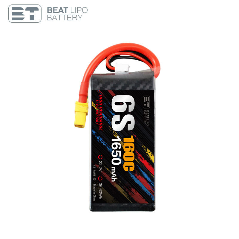 1650mAh  6S  22.2V /160C/
