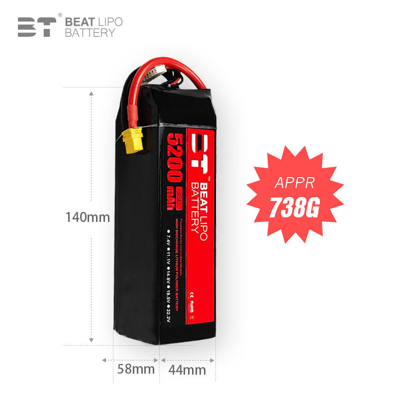 5200mAh  6S  22.2V /35C/
