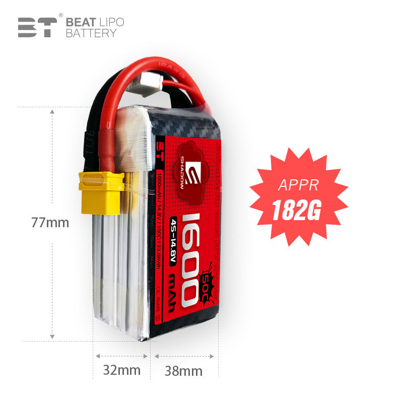 1600mAh 4S 14.8V /150C/
