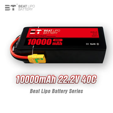 10000mAh  6S  22.2V /40C/