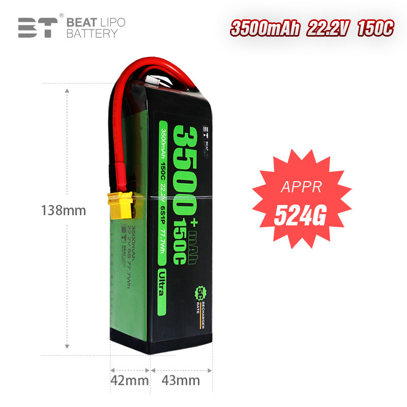 3500mAh  6S  22.2V /150C