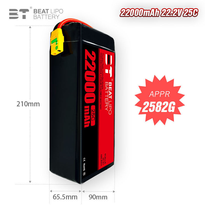 22000mAh  6S  22.2V /25 C/